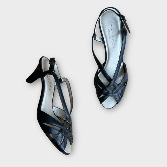 Talbots Shoes - Talbots Strappy Peep Toe Slingback Heels
